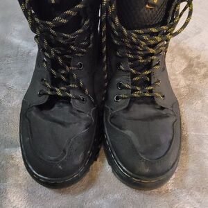 Dr. Martens Black Boots with Yellow Accents